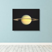Saturnus tijdens Equinox Canvas Afdruk (Insitu (Houten vloer))