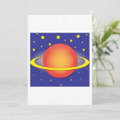 Saturnus-uitnodigingen Kaart (Staand voorkant)