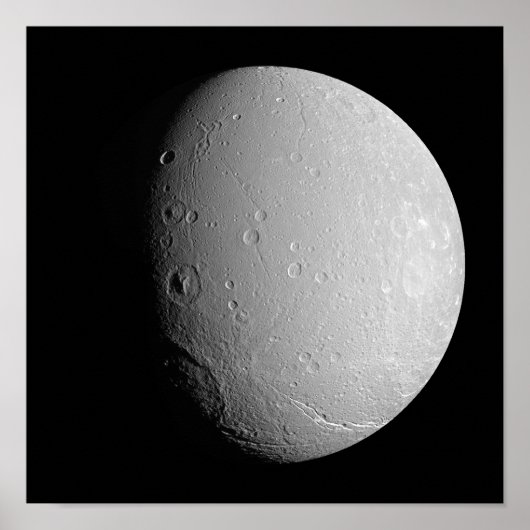 Saturnus's maan Dione 2 Poster (Voorkant)