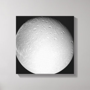Saturnus's maan Dione Canvas Afdruk