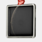 Saturnus's maan Iapetus Metalen Ornament (Links)