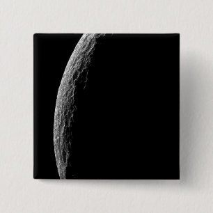 Saturnus's maan Tethys Vierkante Button 5,1 Cm