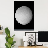 Saturnus's Moon Rhea Poster (Thuiskantoor)