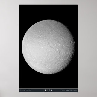 Saturnus's Moon Rhea Poster