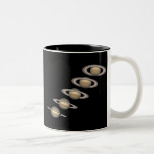 Saturnus's Rings Tweekleurige Koffiemok