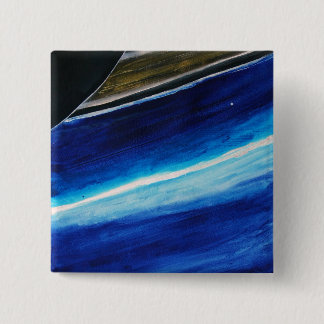Saturnus's Rings Vierkante Button 5,1 Cm