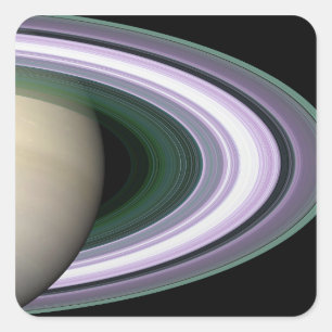 Saturnus's Rings Vierkante Sticker