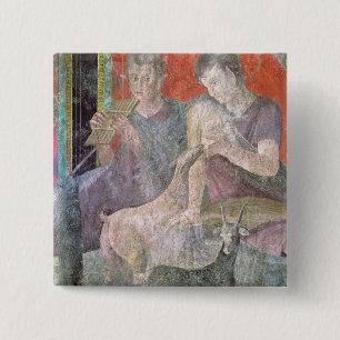 Satyr en Nymph Vierkante Button 5,1 Cm