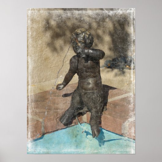 Satyr Fountain Poster (Voorkant)