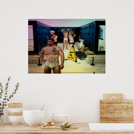 Satyr Locker Room Poster (Keuken)
