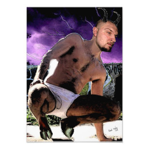 Satyre chaud en résumé la copie de photo