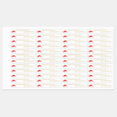 Sauce au chili chaud maison Étiquette mince (Feuille)