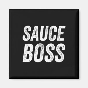 Sauce Baas Chef Bbq Koken Eten Humoristisch Magneet