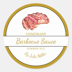 Sauce barbecue au boeuf maison Étiquette barbecue