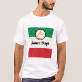 Sauce Day Italiaanse vlag - Heart Nonna Aangepaste T-shirt (Voorkant)