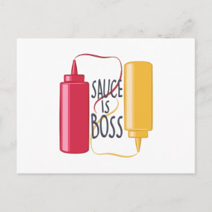Sauce is Boss Briefkaart