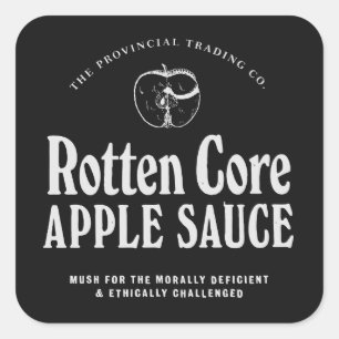 Sauce pomme au coeur pourri - étiquettes apothécai
