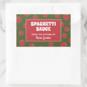 Sauce spaghetti, marinara ou étiquette de pot de t (Sac)