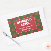 Sauce spaghetti, marinara ou étiquette de pot de t (Enveloppe)