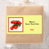 Sauce tomate bio maison confiture étiquette (En situation)