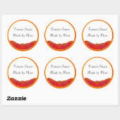 Sauce tomate Étiquettes de canne sur mesure (Feuille)