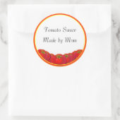 Sauce tomate Étiquettes de canne sur mesure (Sac)