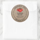 Sauce tomate Jar Étiquette Kraft Style papier (Sac)
