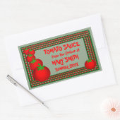 Sauce tomate ou Marinara Étiquettes personnalisés (Enveloppe)