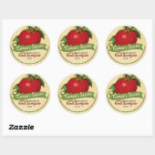 Sauce tomate salsa personnalisé étiquette de conse (Feuille)