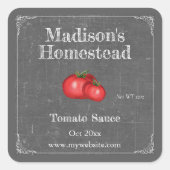 Sauce tomate | Sticker Carré (Devant)