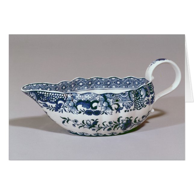 Sauceboat de Derby, c.1765 (Devant horizontal)