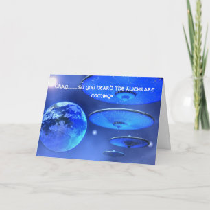 SAUCERS VERJAARDAG KAART