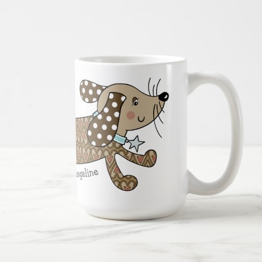 Saucisse personnalisée Chien Dachshund Mug (Droite)