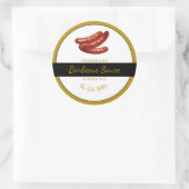 Saucisses maison Étiquette barbecue Sauce barbecue (Sac)
