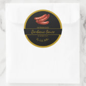Saucisses maison Étiquette barbecue Sauce barbecue (Sac)