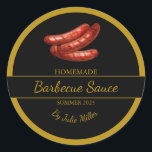 Saucisses maison Étiquette barbecue Sauce barbecue<br><div class="desc">Spécial pour vous !</div>