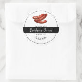 Saucisses maison Étiquette barbecue Sauce barbecue (Sac)