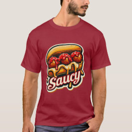 SAUCY GEHAKTBAL SANDWICH 5 T-SHIRT
