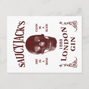 Saucy Jack's London Gin Briefkaart