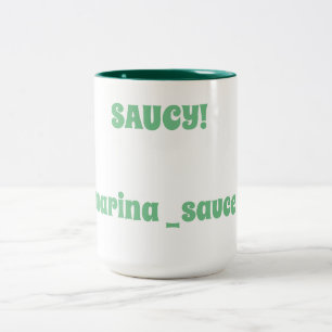 Saucy Tweekleurige Koffiemok