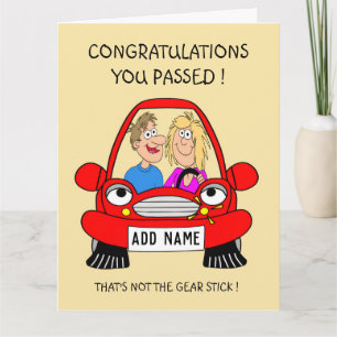 Saucy vient de passer la carte d'essai de conduite