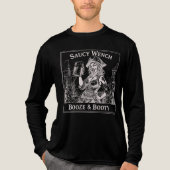 Saucy Wench Booze & Booty T T-shirt (Voorkant volledig)