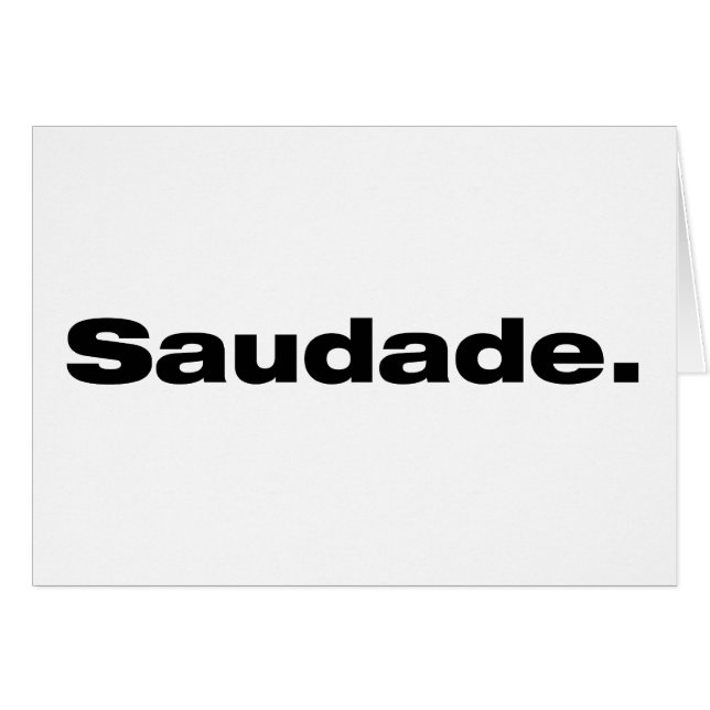 Saudade (Voorkant Horizontaal)