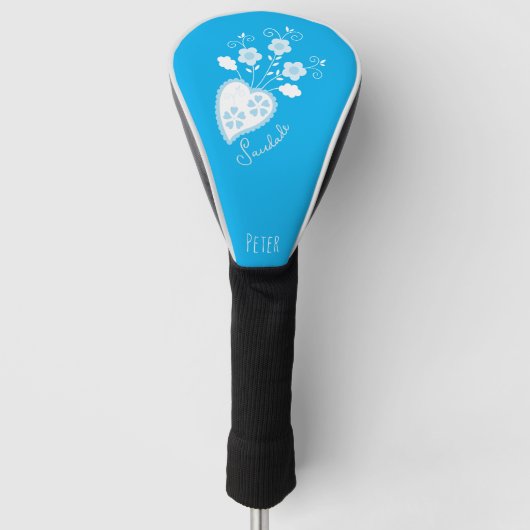 Saudade betekent dat ik je Portugese hart mis Golfheadcover (Voorkant)