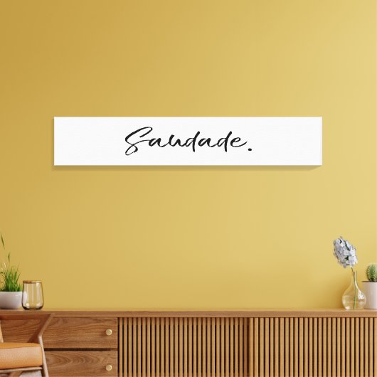 Saudade Black Canvas Afdruk (Insitu (Woonkamer))