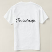 Saudade Black Unisex T-shirt (Design achterkant)