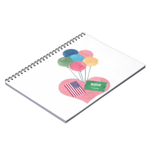 saudi-amerikaanse laptop notitieboek (Linkerzijde)