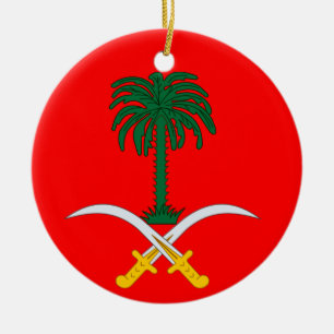 SAUDI ARABIA* Aangepaste kerstversiering Keramisch Ornament