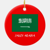 SAUDI ARABIA* Aangepaste kerstversiering Keramisch Ornament (Achterkant)