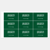 Saudi Arabia Flag Labels (Vel)